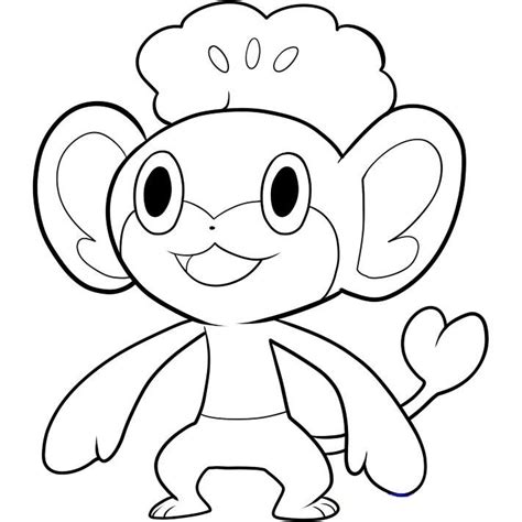 Happy Pansage Coloring Page Free Printable Coloring Pages For Kids