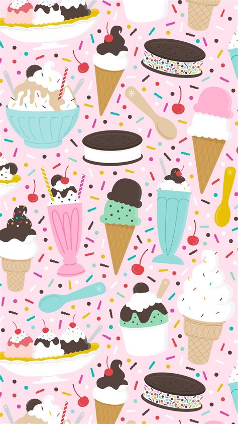 Cute Ice Cream Iphone Wallpapers Top Free Cute Ice Cream