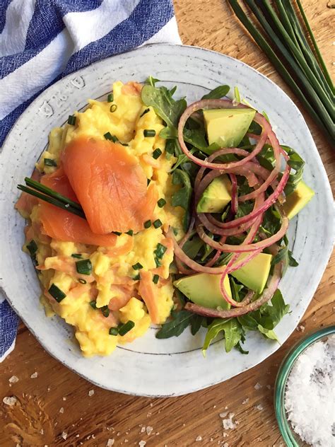 Smoked Salmon And Chive Soft Scrambled Eggs — Bazaarlazarr Smoked