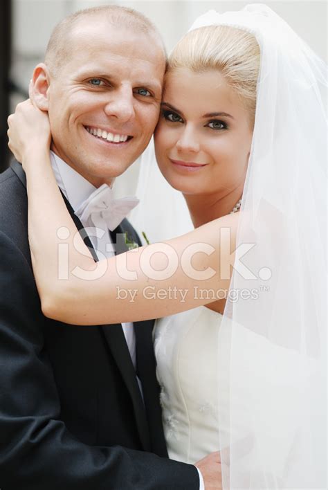 Happy Couple On Wedding Stock Photo Royalty Free Freeimages