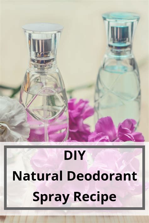Diy Natural Deodorant Spray Recipe Bicarb Free Safe Non Toxic Diy