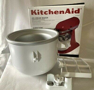 Kitchenaid Ice Cream Maker Freeze Bowl Drive Assembly Dasher Attachment Kica Wh Ebay