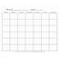 Free Printable Blank Calendar Template  Example
