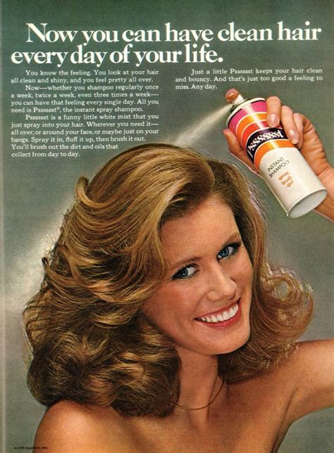frosted sprayed and feathered 20 hair product ads from the 1970s flashbak