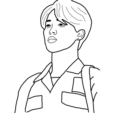 Jungkook Beginner Bts V Drawings Easy Follow Along To Learn How To
