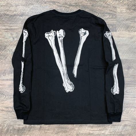 Vlone Skull And Bones Long Sleeve In Black Shop Now