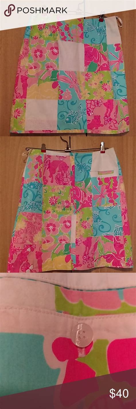 Euc Lilly Pulitzer Patchwork Skirt Sz Patchwork Skirt Fashion
