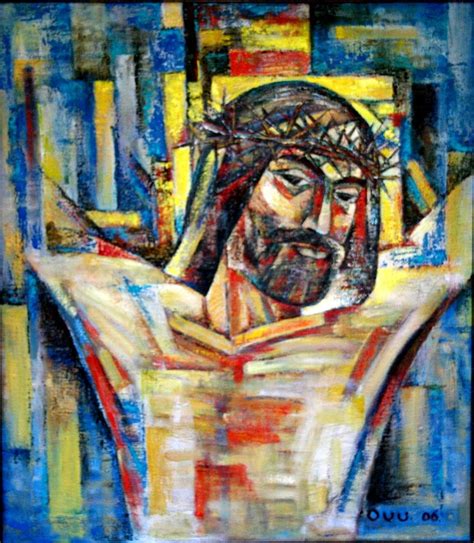 Jesus On The Cross Painting By Hovsep Mesropian