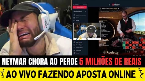 Neymar Chora Ao Perde Mais De Milh Es De Reais Em Aposta Online Youtube