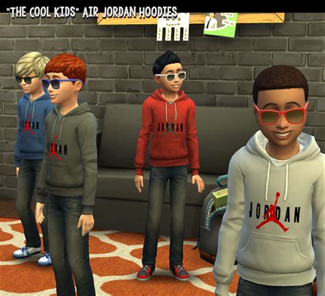 My Sims 4 Blog The Cool Kids Hoodies For Boys And Off Shoulder Tees