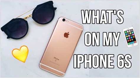 Whats On My Iphone 6s ♡ Rose Gold 2016 Youtube