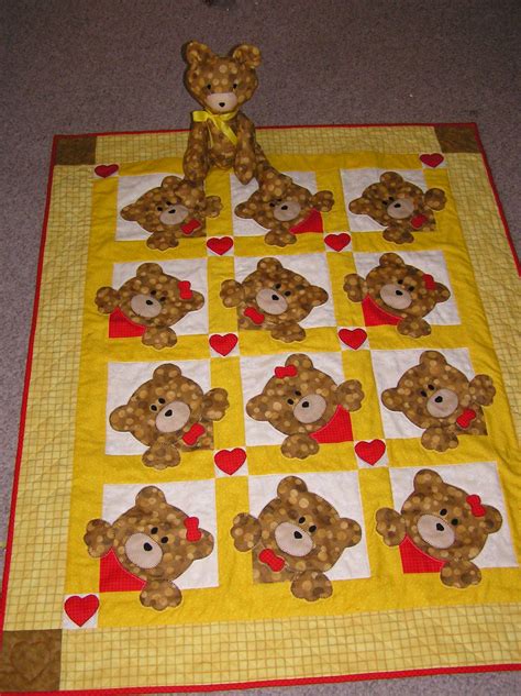 Teddy Bear Quilt Pattern Baby Quilt Bear Teddy Pattern Quilts Patterns