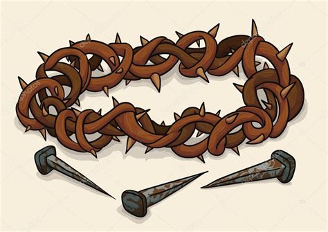 Crown Of Thorns And Nails Clip Art