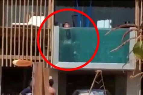 Lewd Couple Has Sex In Transparent Swimming Pool As Crowd Watches