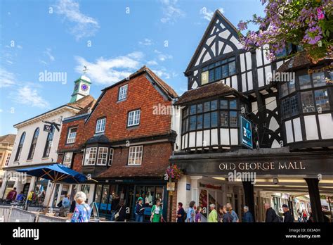 Old Buildings In The Center Of Salisbury Stock Photo Alamy