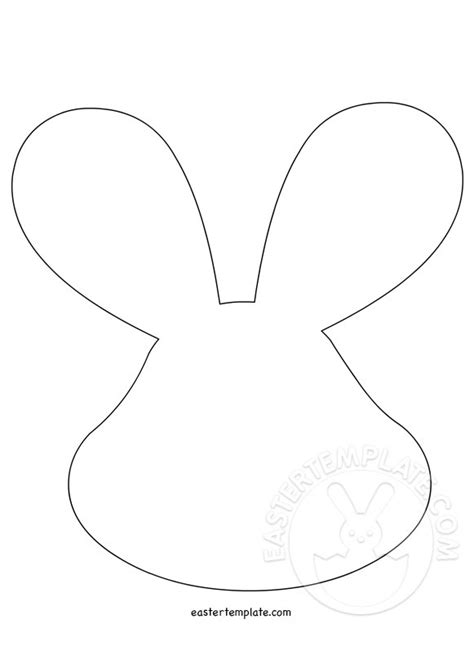 This is a great template Easter Template | easter-bunny-face-pattern2