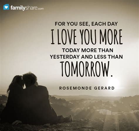 I Love You More Today Than Yesterday Quote Rosemonde