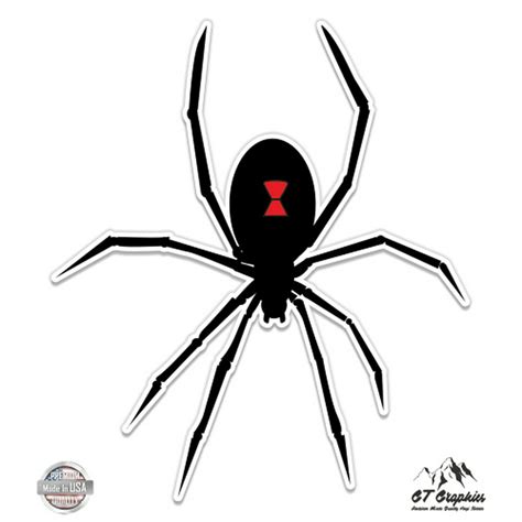 Black Widow Spider Graphic 3 Vinyl Sticker For Car Laptop I Pad