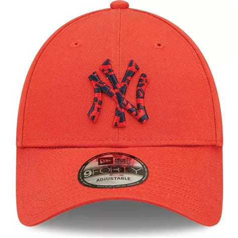 New Era Curved Brim Navy Blue Logo Forty Seasonal Infill New York