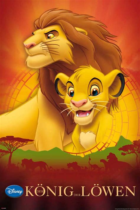 Er ist der rechtmäßige könig des geweihten landes. König der Löwen - Simba Red - Poster - 61x91,5