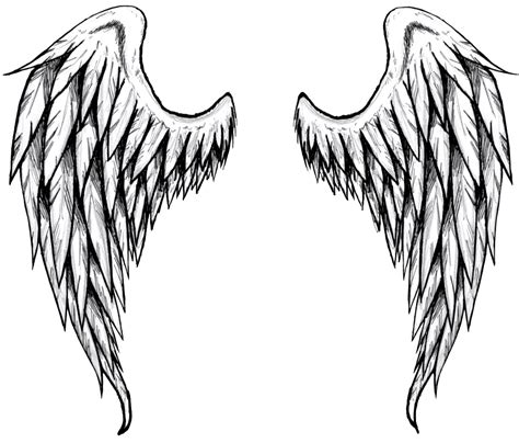 Dark Angel Wings Drawing Free Download On Clipartmag