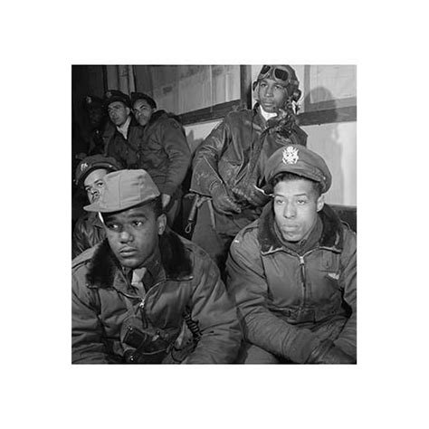 Photograph Of Tuskegee Airmen Attending A Briefing In Ramitelli Italy