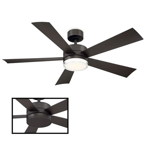Hampton bay ceiling fan motor 8663rp, kitchen exhaust fan. Modern Forms Wynd 52 in. LED Indoor/Outdoor Bronze 5-Blade ...
