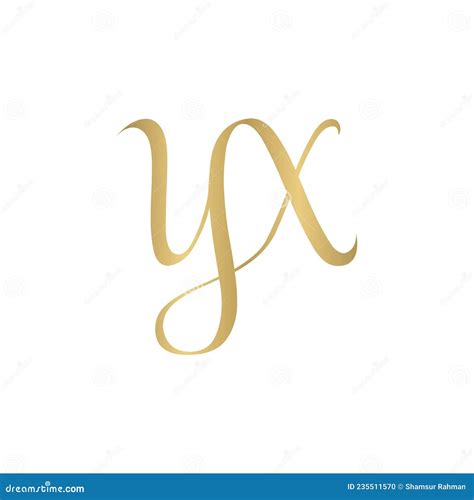 logotipo das iniciais do alfabeto yx xy x e y ilustração do vetor ilustração de sinal projeto