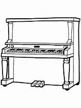Klavier Strumenti Musicali Pianoforte Disegnidacolorareonline Ausmalbild sketch template