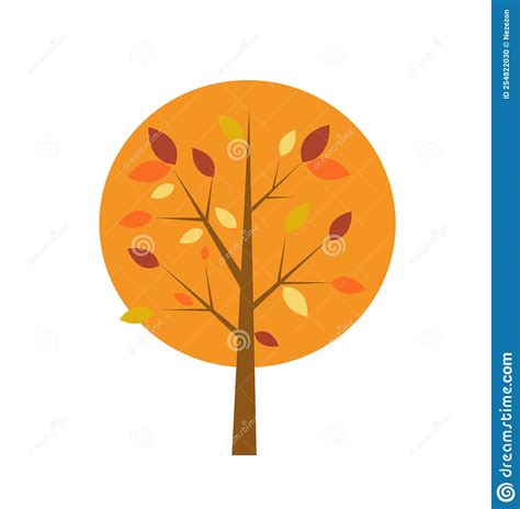 Autumn Tree Vector Illustration Stock Vector Illustration Of Tree