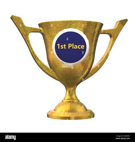 1st First Place Gold Cup Trophy Stock Vector Image And Art Alamy