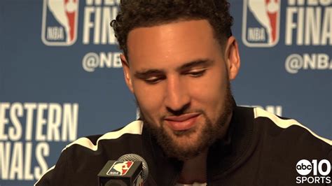 Klay alexander thompson is an american professional basketball player for the golden state warriors of the national basketball association. Klay Thompson Postgame | 2019 NBA Playoffs: Trail Blazers ...