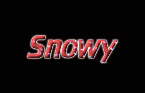 Snowy Logo Herramienta De Diseño De Nombres Gratis De Flaming Text