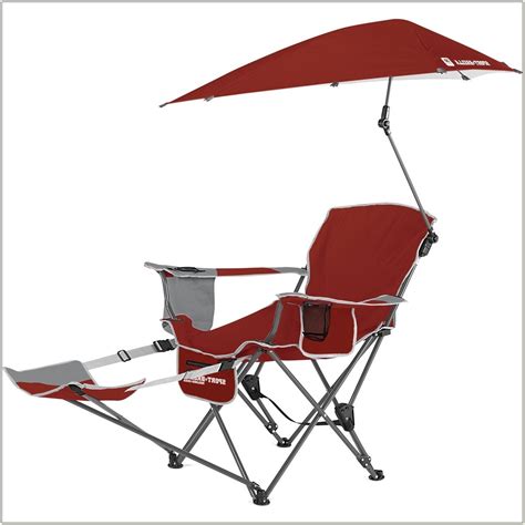 Camping Chair With Umbrella And Footrest Chairs Home Decorating