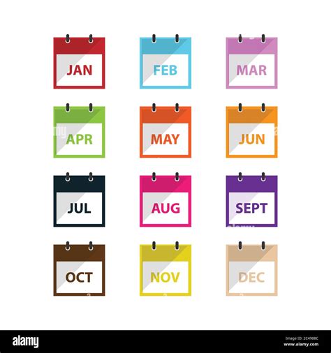 A Month Calendar Icon Vector In Modern Flat Style For Web Graphic And