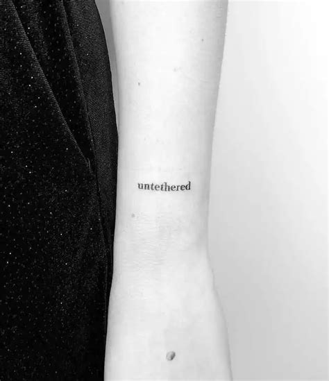 66 Meaningful One Word Tattoos That Say A Million Things
