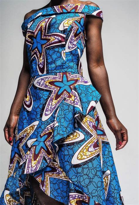 African Print Wrap Dress Flare Dress Ankara Ankara Print Etsy Uk African Fashion African