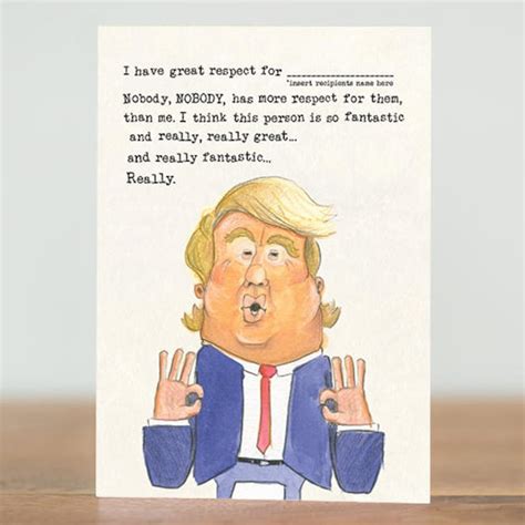 Ask Donald Donald Trump Greeting Cards Great Respect Pop Etsy