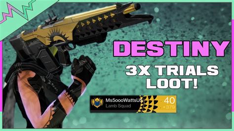 Destiny X3 Trials Flawless Loot Rise Of Iron Trials Loot Youtube