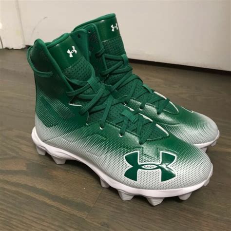 Under Armour Highlight 3000195 300 Green White Football Cleats Youth