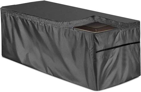Outdoor Deck Box Cover With Zipper Waterproof Garden Storage Box Cover