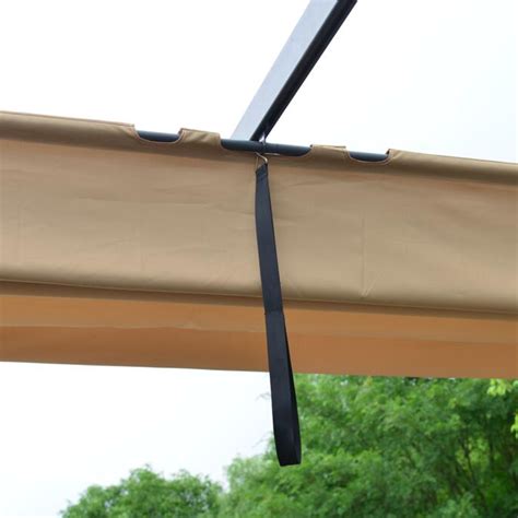 Fabric is both durable and breathable, allowing air to pass. ALEKO Fabric Replacement for Pergola Canopy 13 x 10 Ft ...