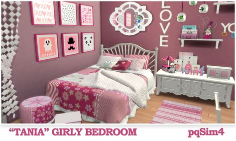 Tania Girly Bedroom Sims 4 Custom Content