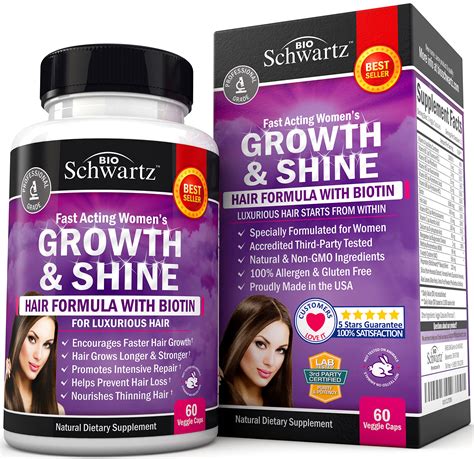 Buy Biotin Hair Growth Supplement With Folic Fast Acting Hair Growth Support For Women