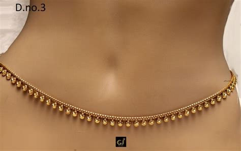 Waist Chain Gold Polki Belly Waist Sari Saree Chain Indian Etsy