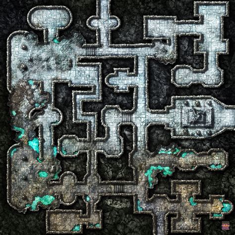 Dungeon Dimensions Ice Water Quarter Indoors E Dungeon Maps