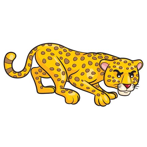 Leopard Cute Cartoon Vector Premium Download