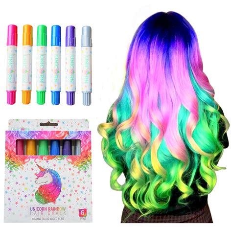 Generic Girls Hair Chalk Rainbow Hair Chalk Unicorn Hair Chalk Pens