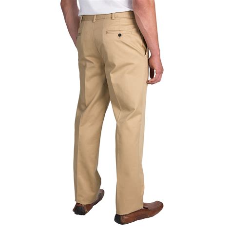 Flat Front Twill Pants For Men Save 83