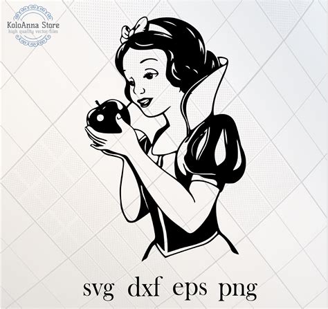 Snow White Svg Princess Svg Apple Svg Snow White Cut File Etsy Canada